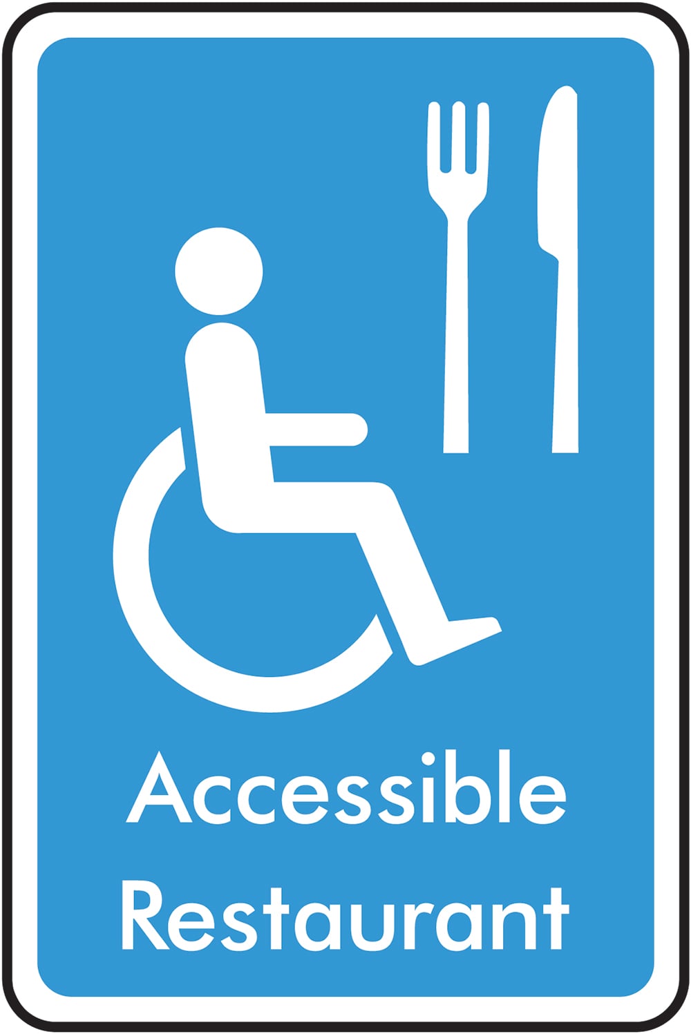 Signage: Accessible Restaurant (INFO0019)