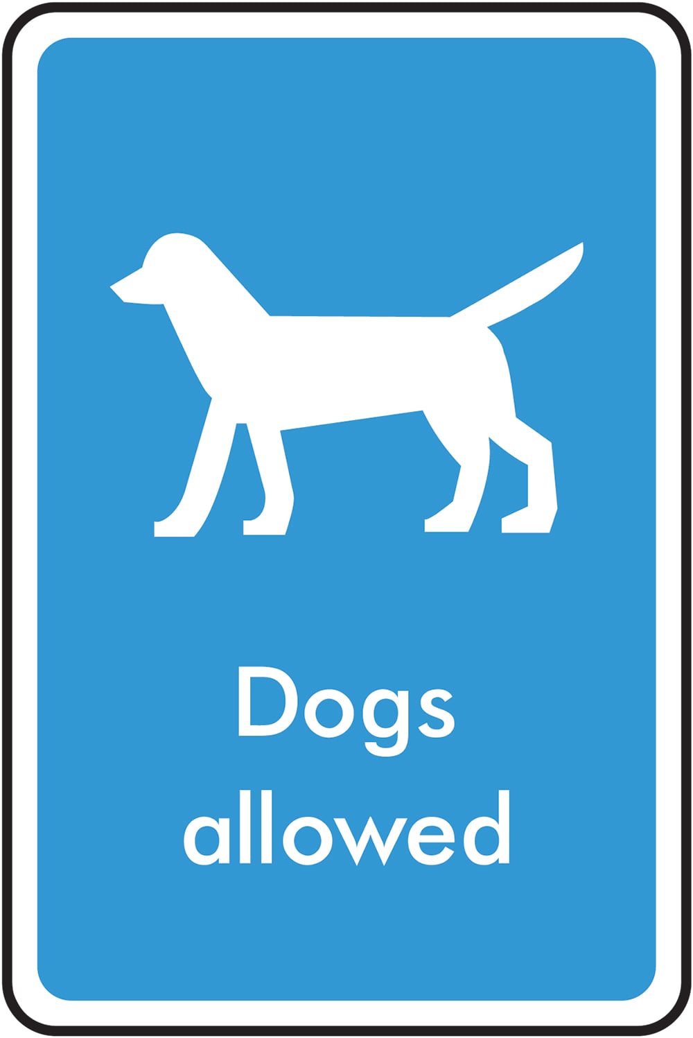 Signage: Dogs Allowed (INFO0021)