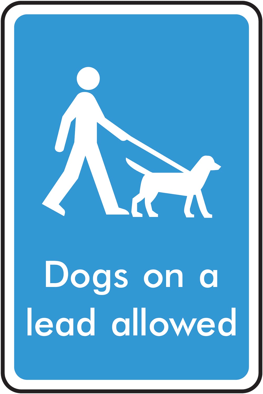Signage: Dogs On A Lead Allowed (INFO0022)