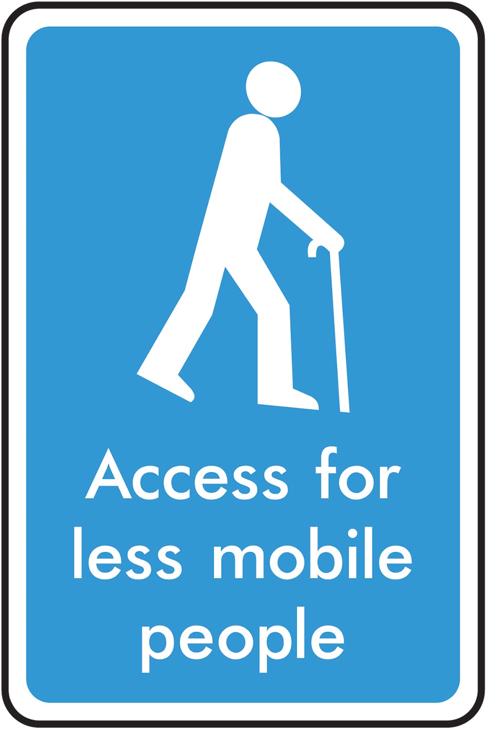 Signage: Access For Less Mobile People (INFO0023)