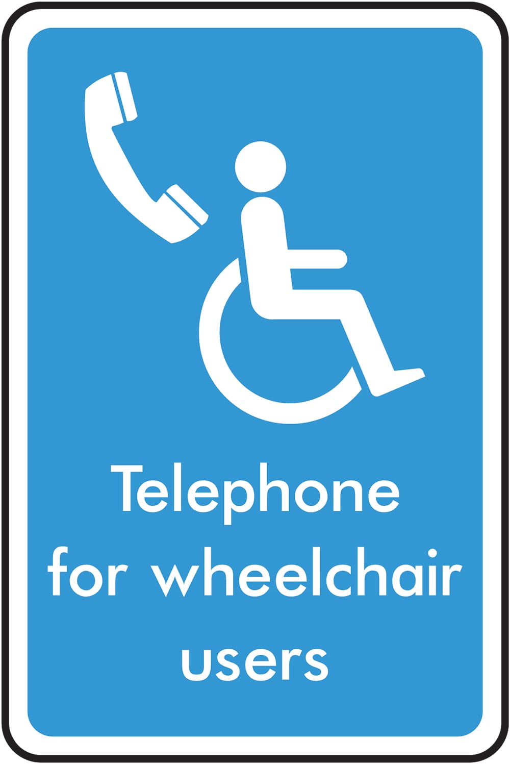 Signage: Telephone For Wheelchair Users (INFO0031)