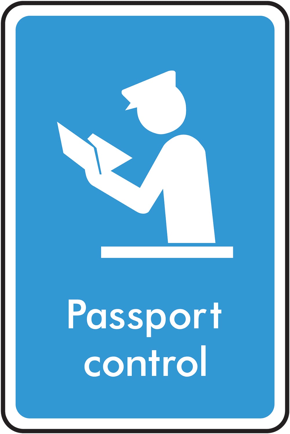 Signage: Passport Control (INFO0036)