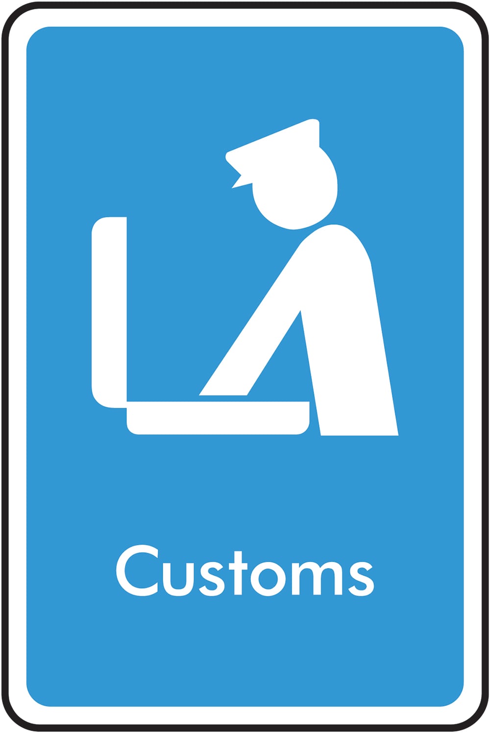 Signage: Customs (INFO0037)