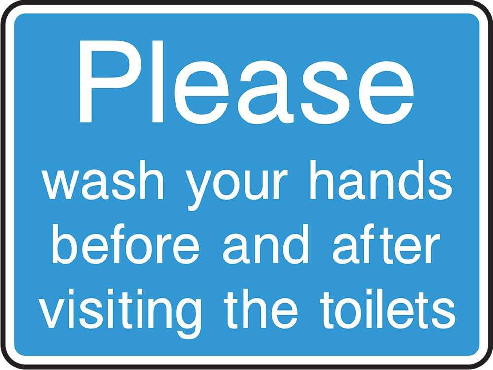 Signage: Please Wash Hands (INFO0042)