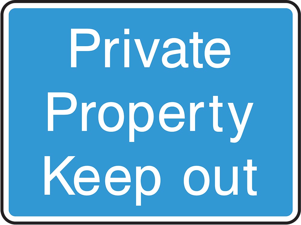 Signage: Private Property Keep Out (INFO0049)
