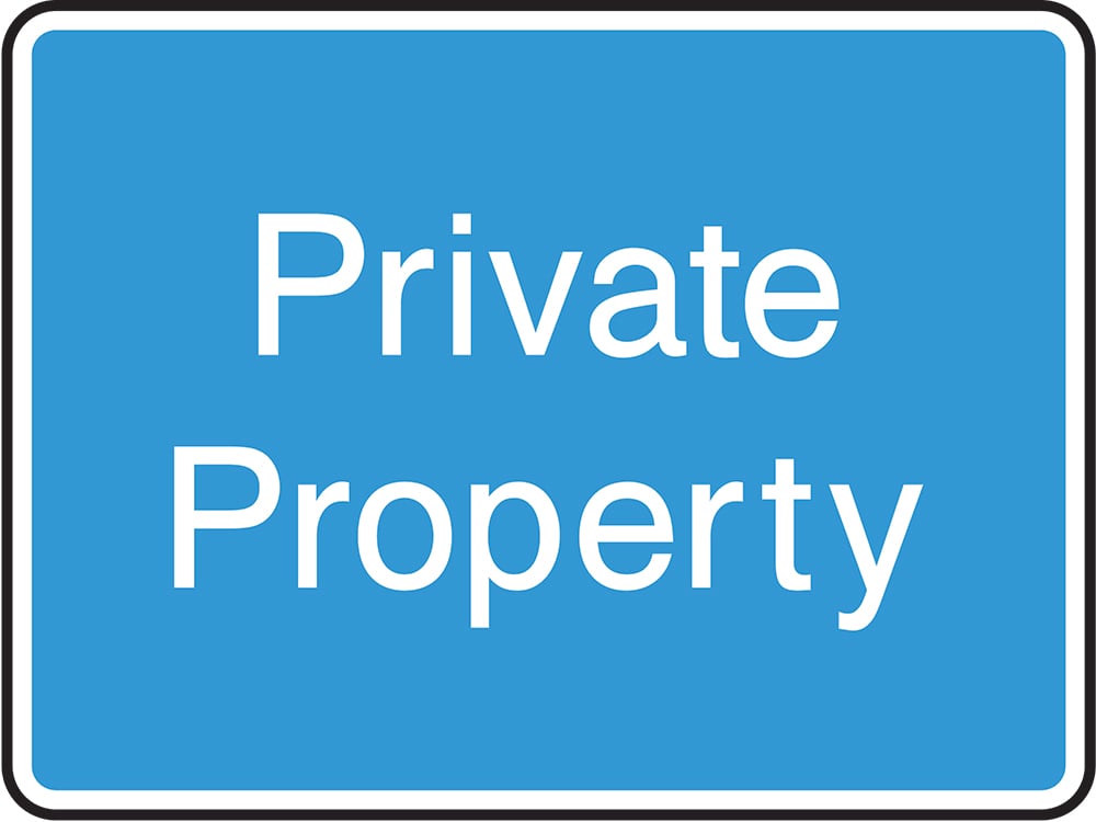 Signage: Private Property (INFO0050)