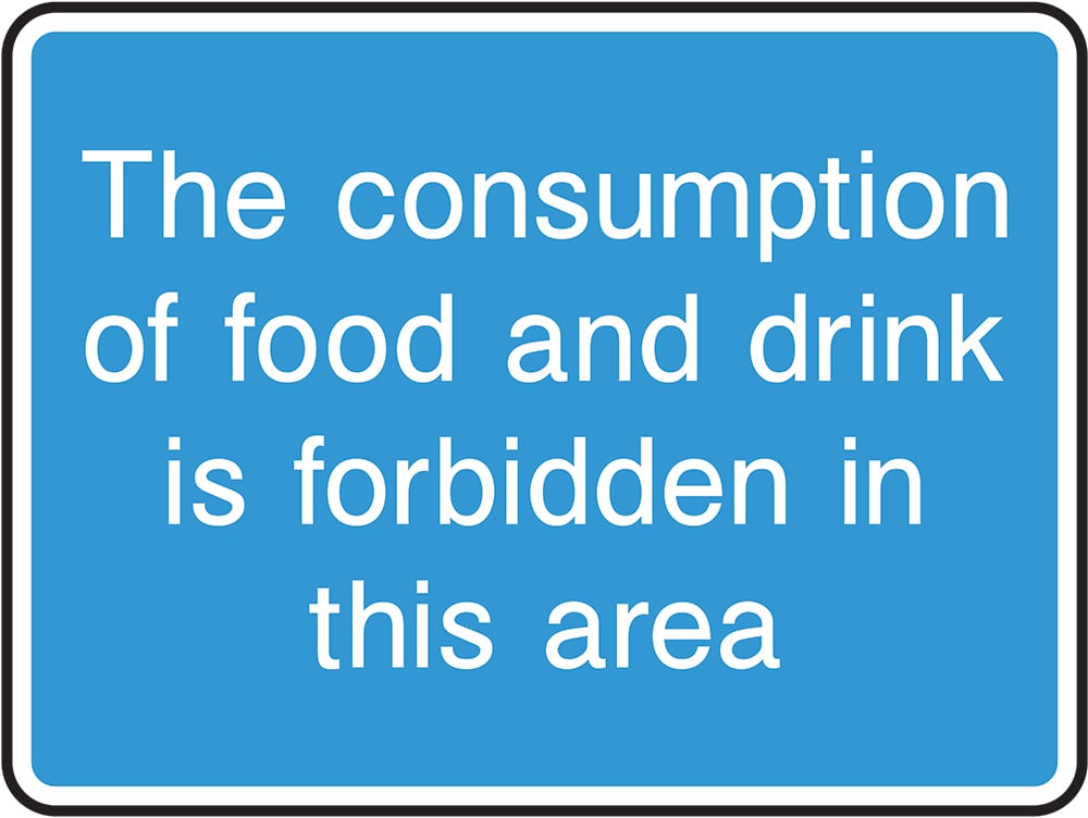 Signage: No Food Or Drink (INFO0066)