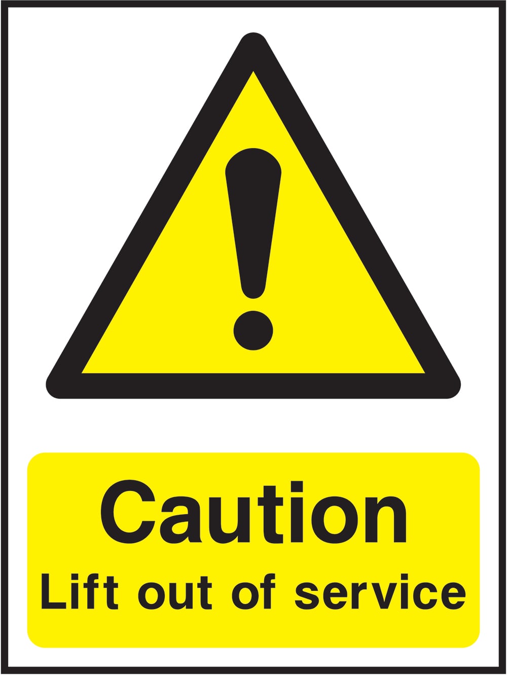 Signage: Lift Out of Service (LIFT0004)