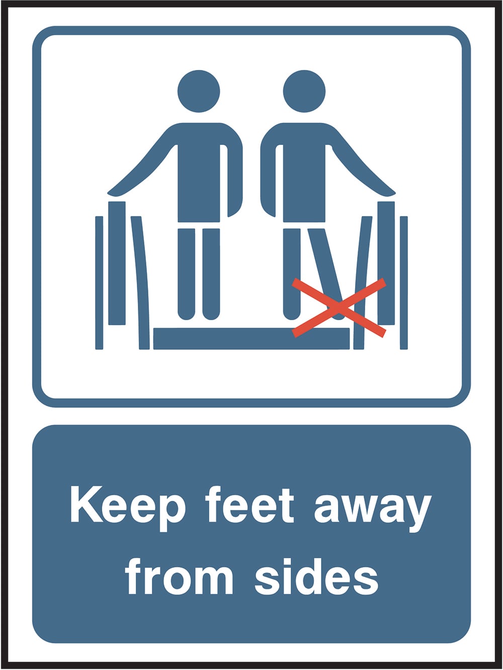 Signage: Keep Feet Away From Sides (LIFT0019)