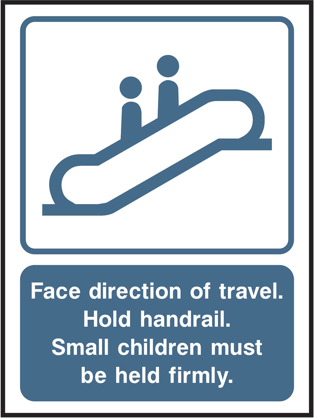 Signage: Escalator Safety Instructions (LIFT0021)