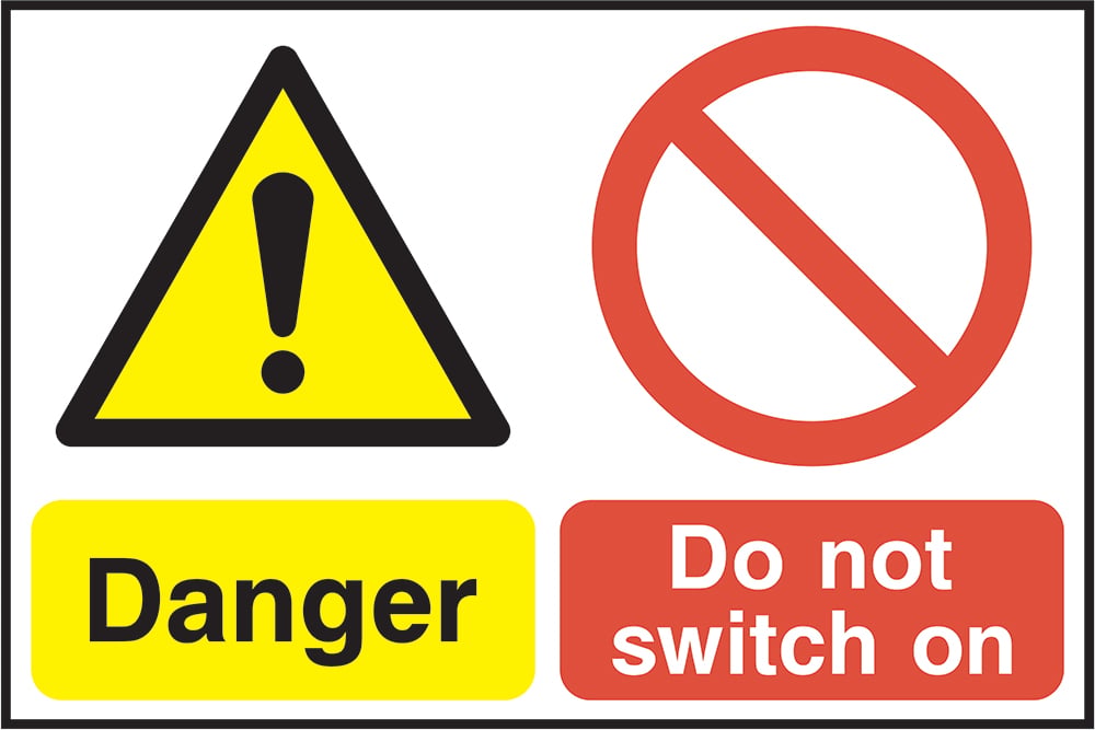 Signage: Danger Do Not Switch On (LOCK0019)