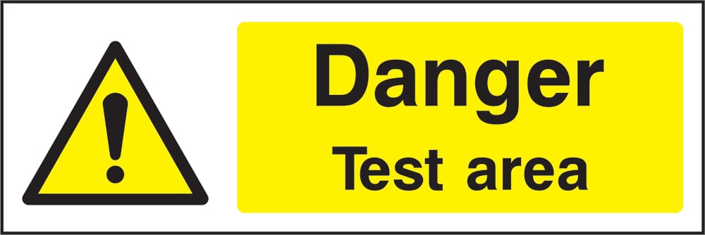 Signage: Danger Test Area (MACH2_1_0002)