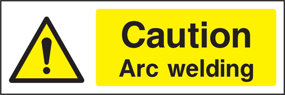 Signage: Caution Arc Welding (MACH2_1_0012)