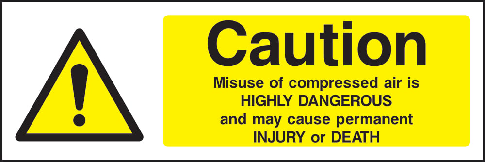 Signage: Caution Compressed Air Danger (MACH2_1_0015)