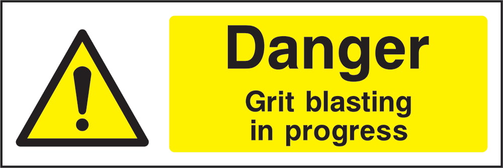 Signage: Danger Grit Blasting in Progress (MACH2_1_0018)