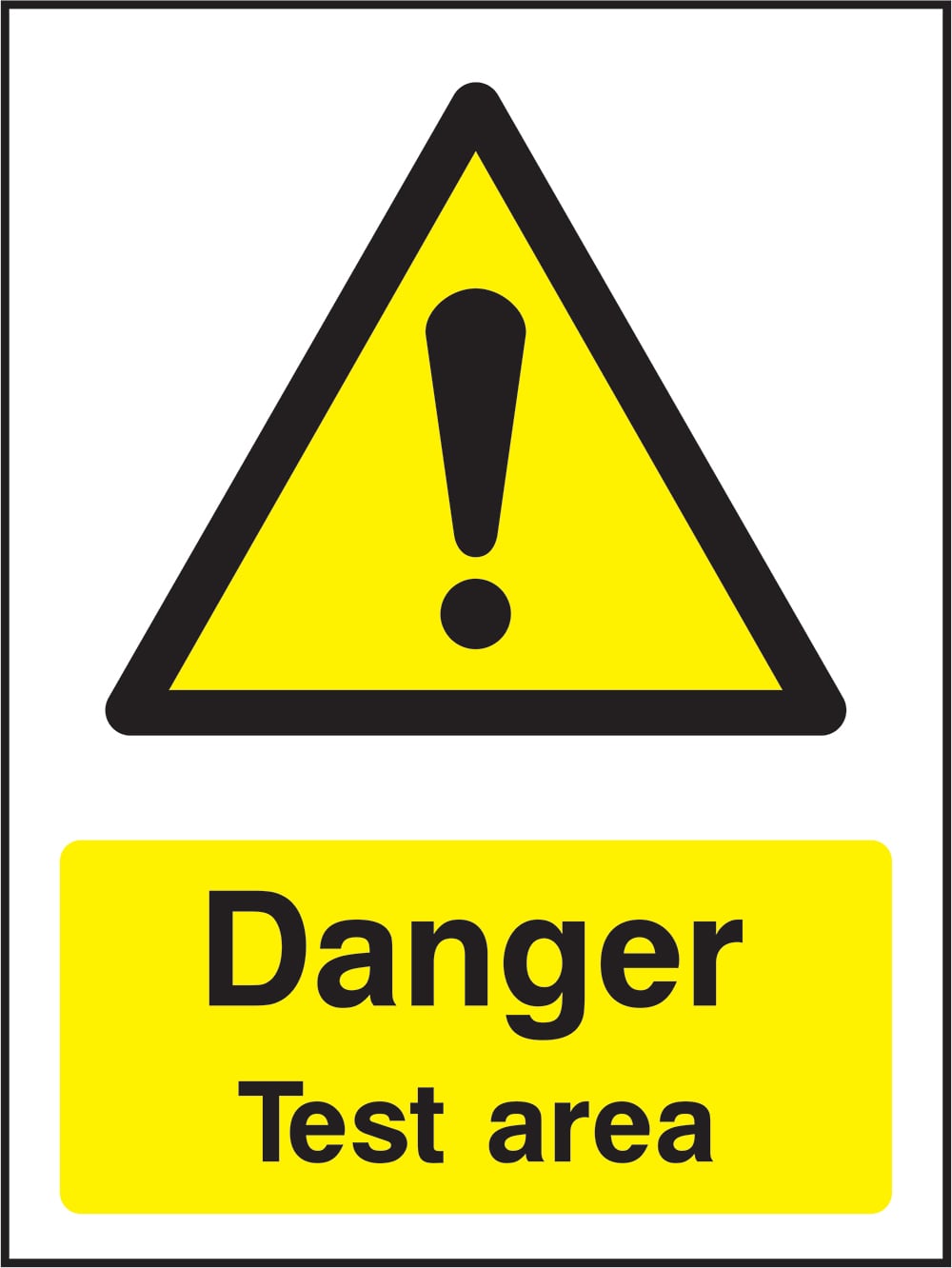 Signage: Danger Test Area (MACH2_1_0021)