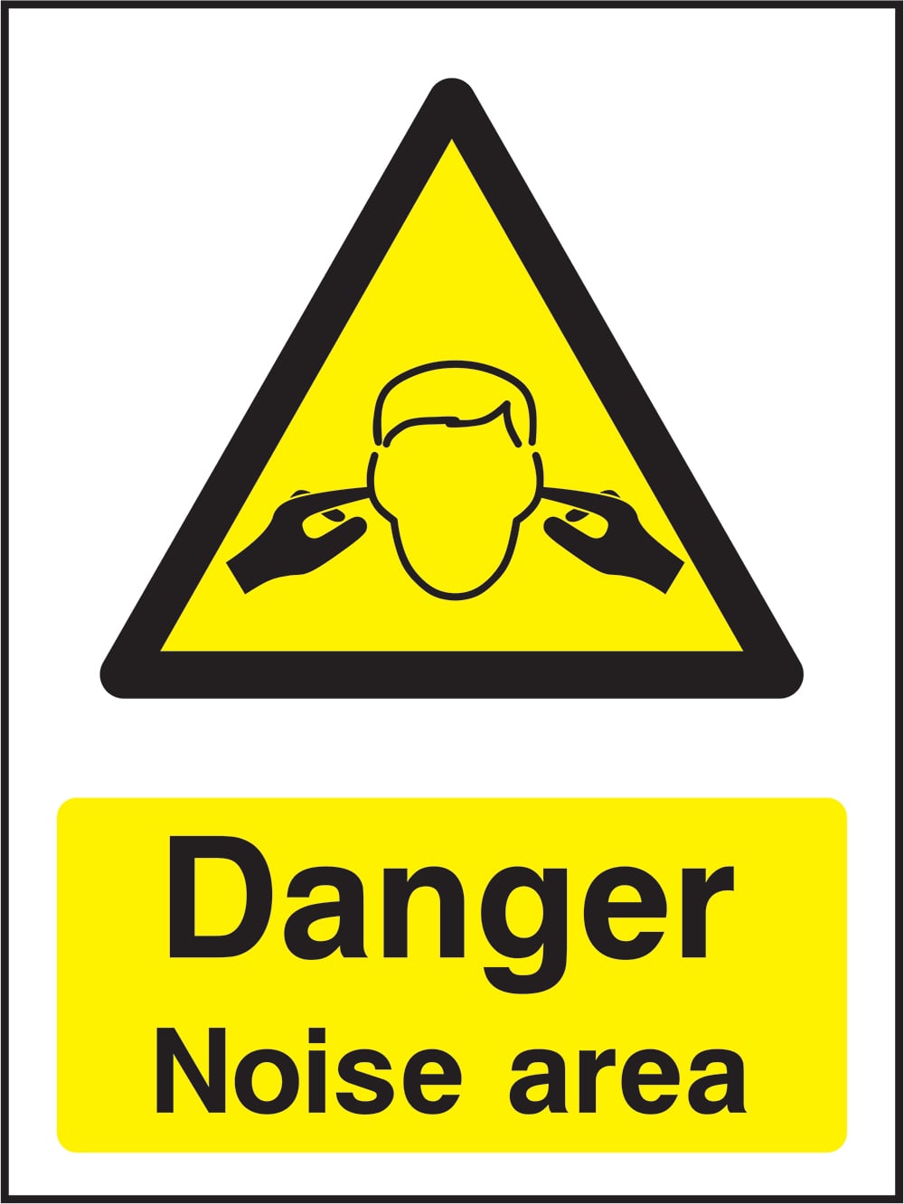 Signage: Danger Noise Area (MACH2_1_0022)