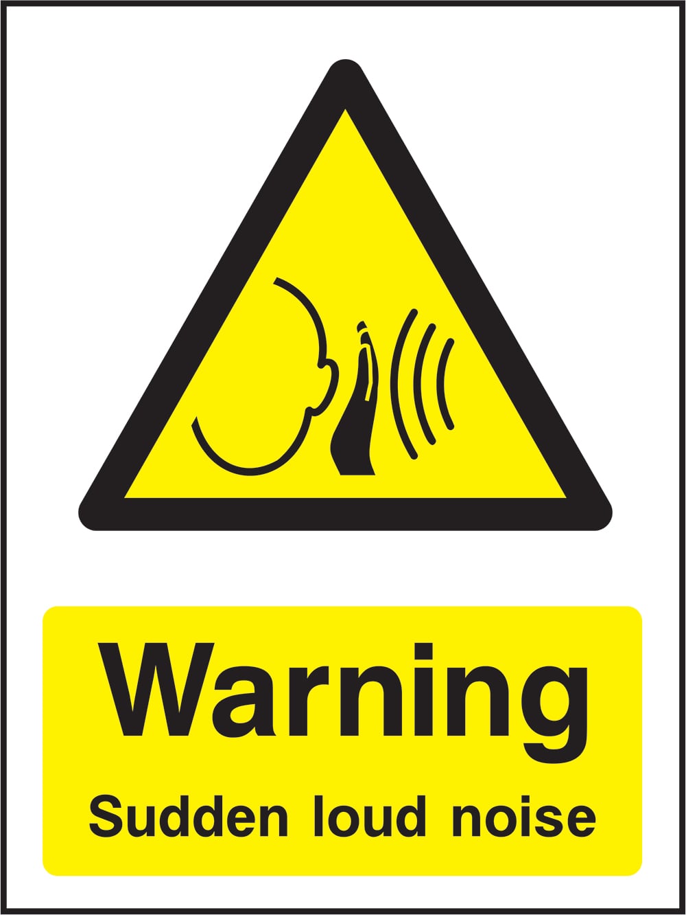 Signage: Warning Sudden Loud Noise (MACH2_1_0024)