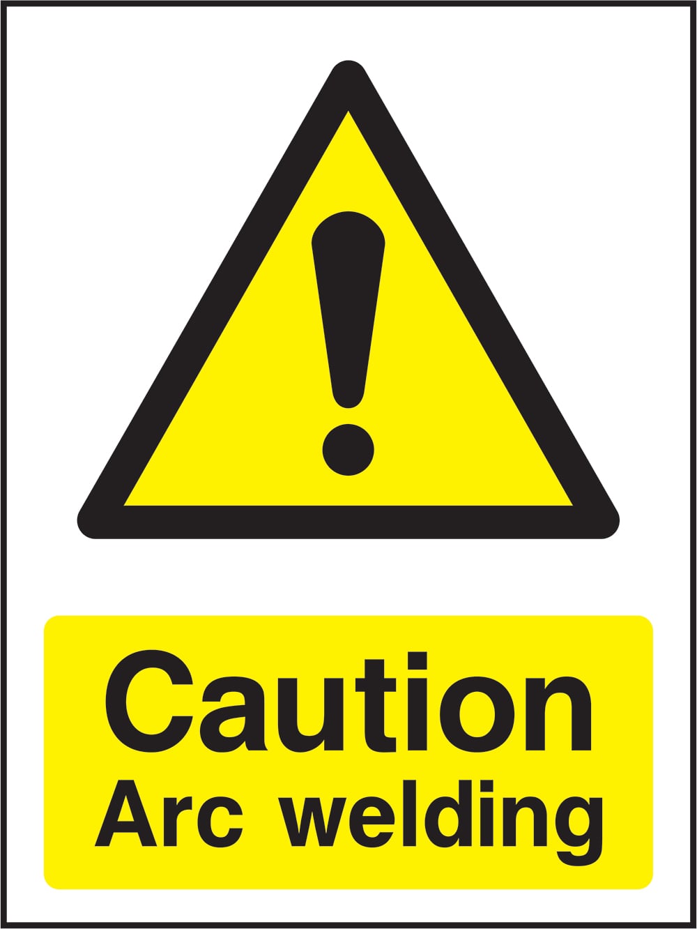 Signage: Caution Arc Welding (MACH2_1_0031)