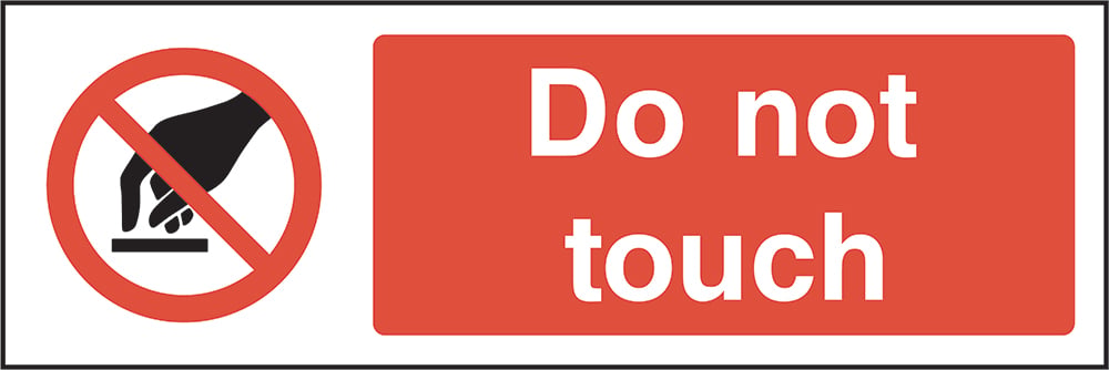 Signage: Do Not Touch (MACH0017)