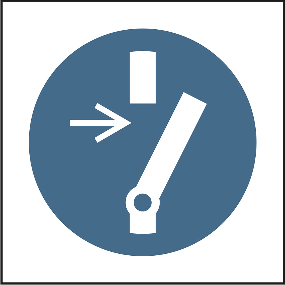 Signage: Turn Off Machine (MACH0059)