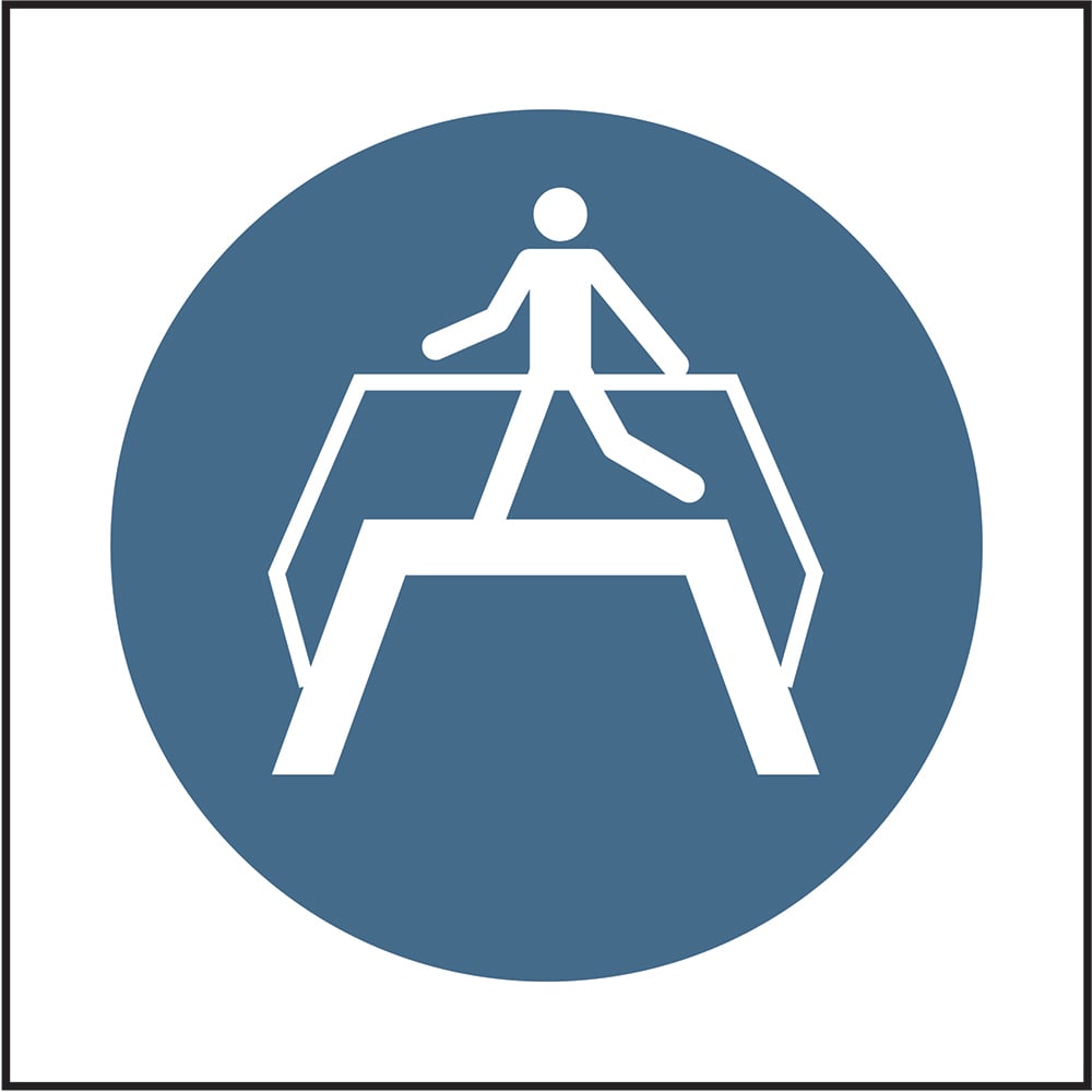 Signage: Use Handrail (MACH0060)