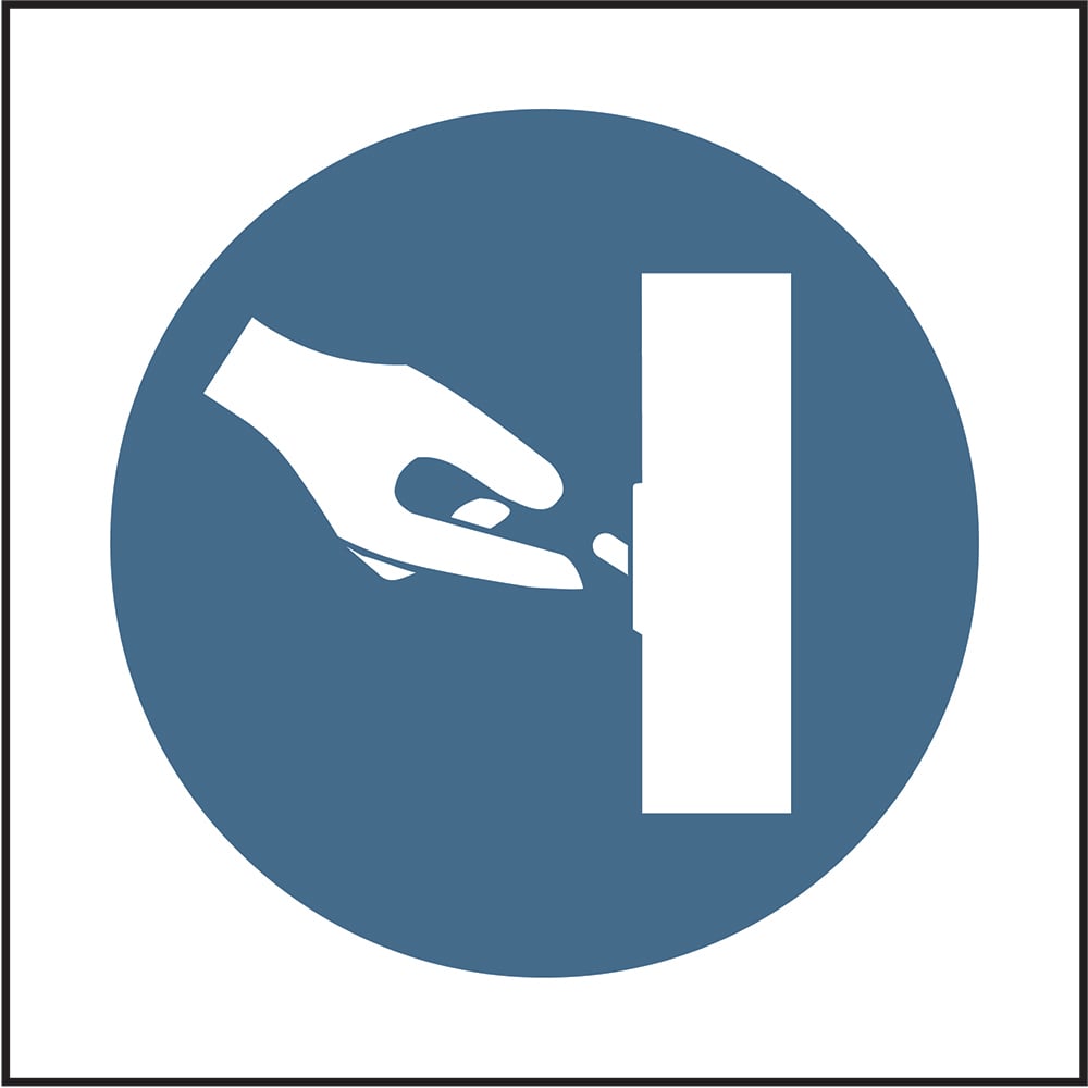 Signage: Switch Off Before Use (MACH0061)