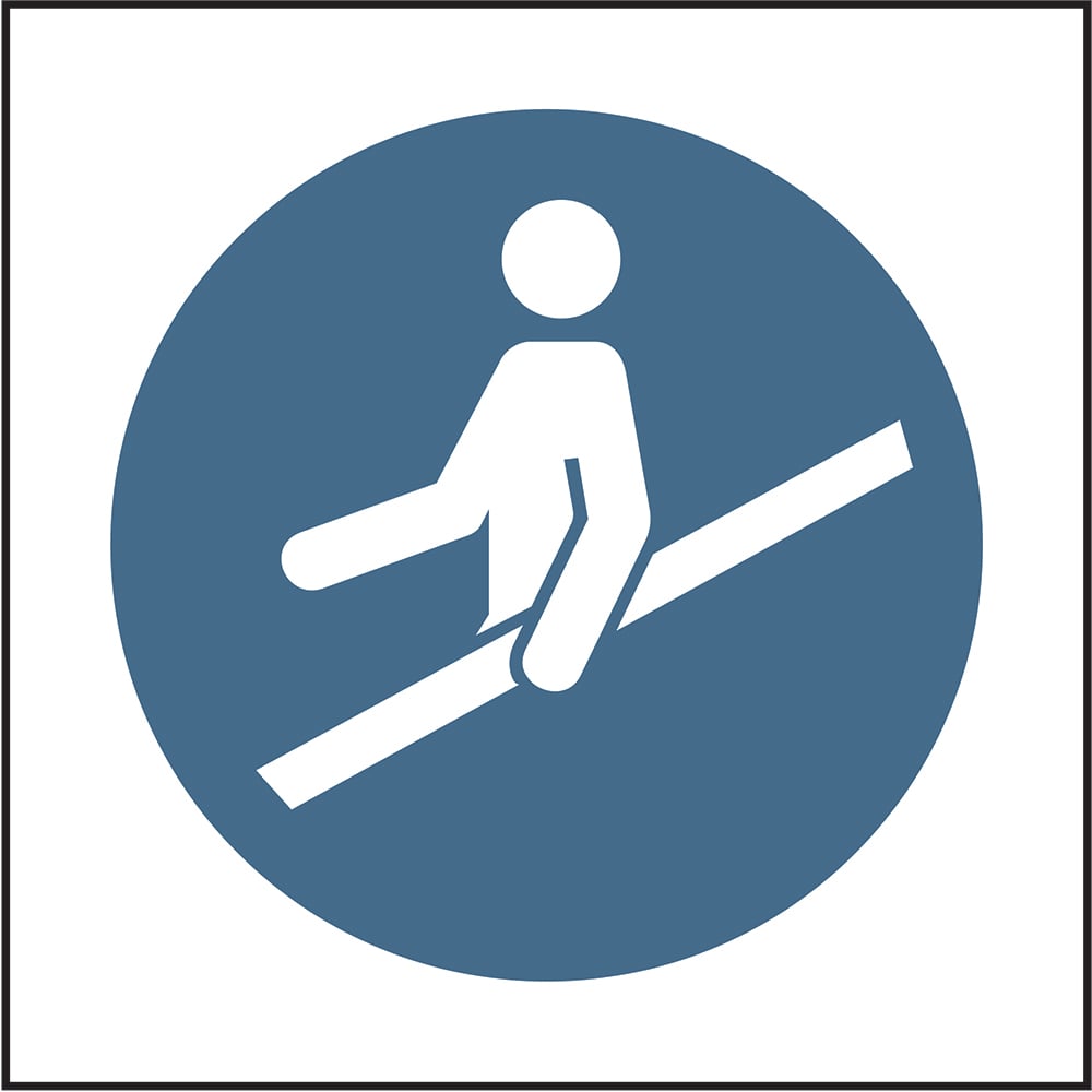 Signage: Use Handrail (MACH0062)