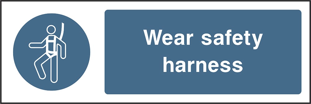 Signage: Wear Safety Harness (MACH1_0008)