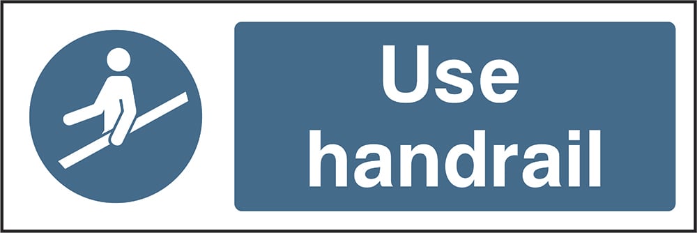 Signage: Use Handrail (MACH1_0021)