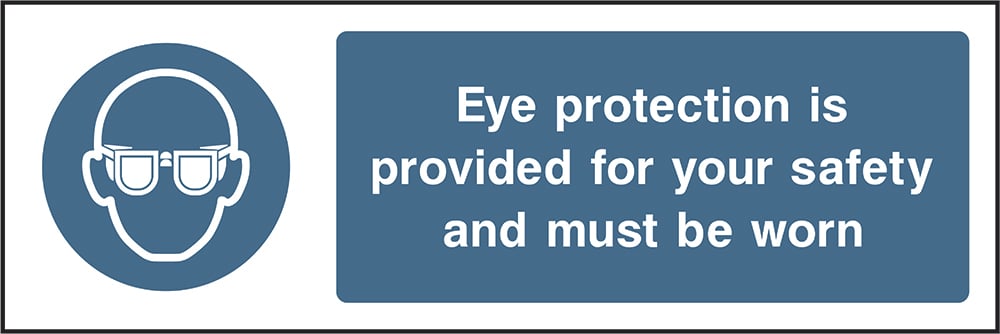 Signage: Eye Protection Must Be Worn (PPE0006)