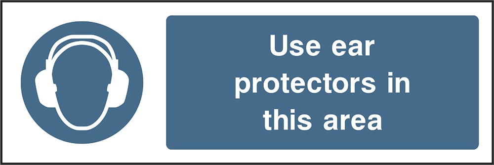 Signage: Use Ear Protectors (PPE0007)