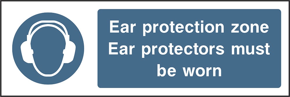 Signage: Ear Protection Must Be Worn (PPE0010)