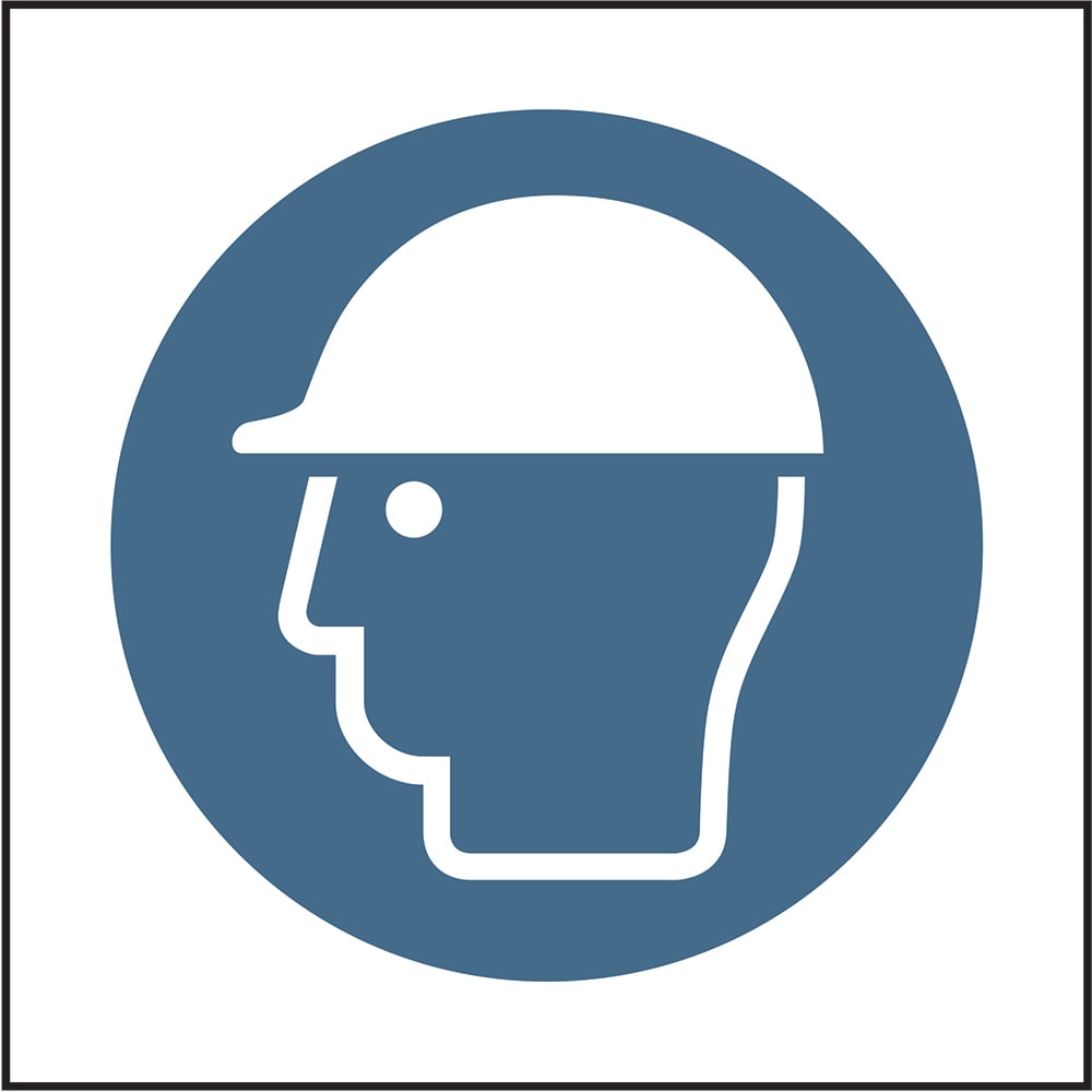 Signage: Safety Helmets Must Be Worn (PPE0054)
