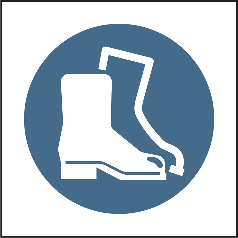 Signage: Protective Footwear Must Be Worn (PPE0055)