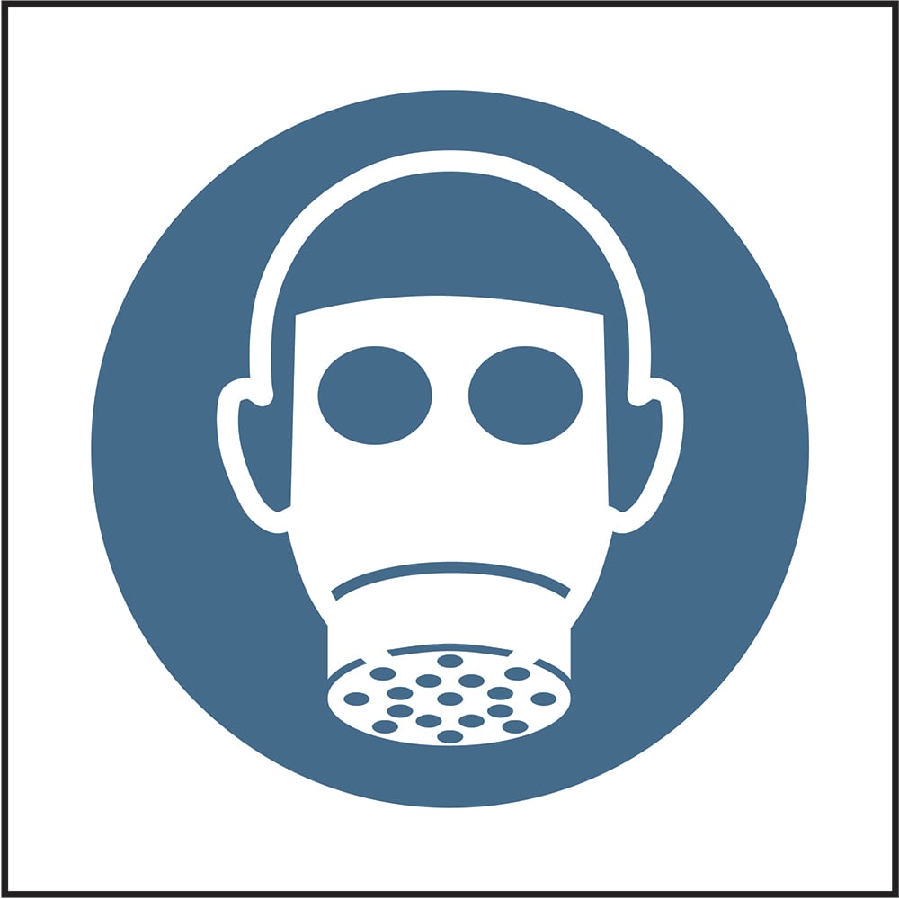 Signage: Respiratory Protection Must Be Worn (PPE0056)