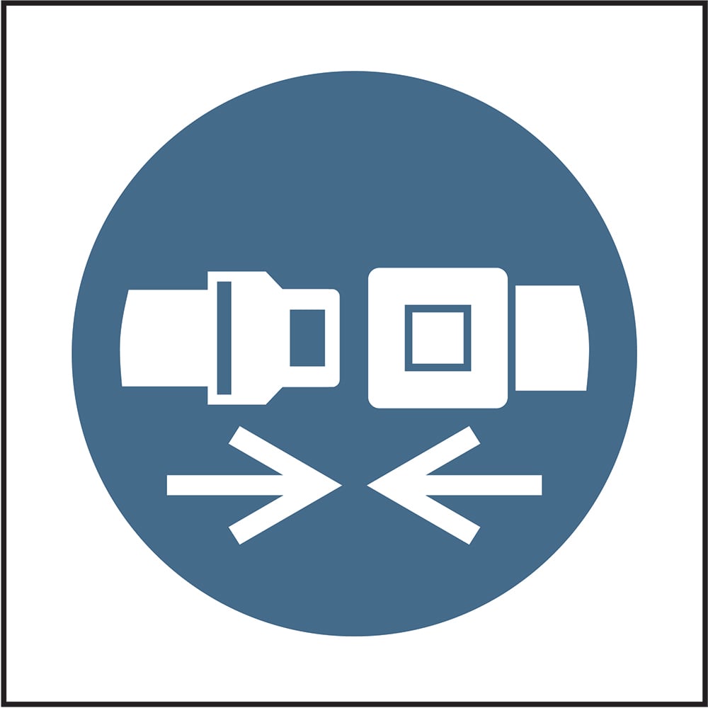 Signage: Fasten Seat Belt (PPE0057)