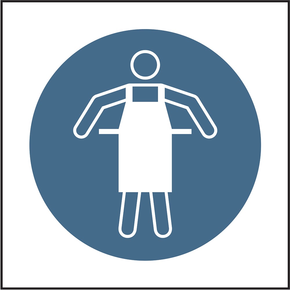 Signage: Wear Apron (PPE0059)