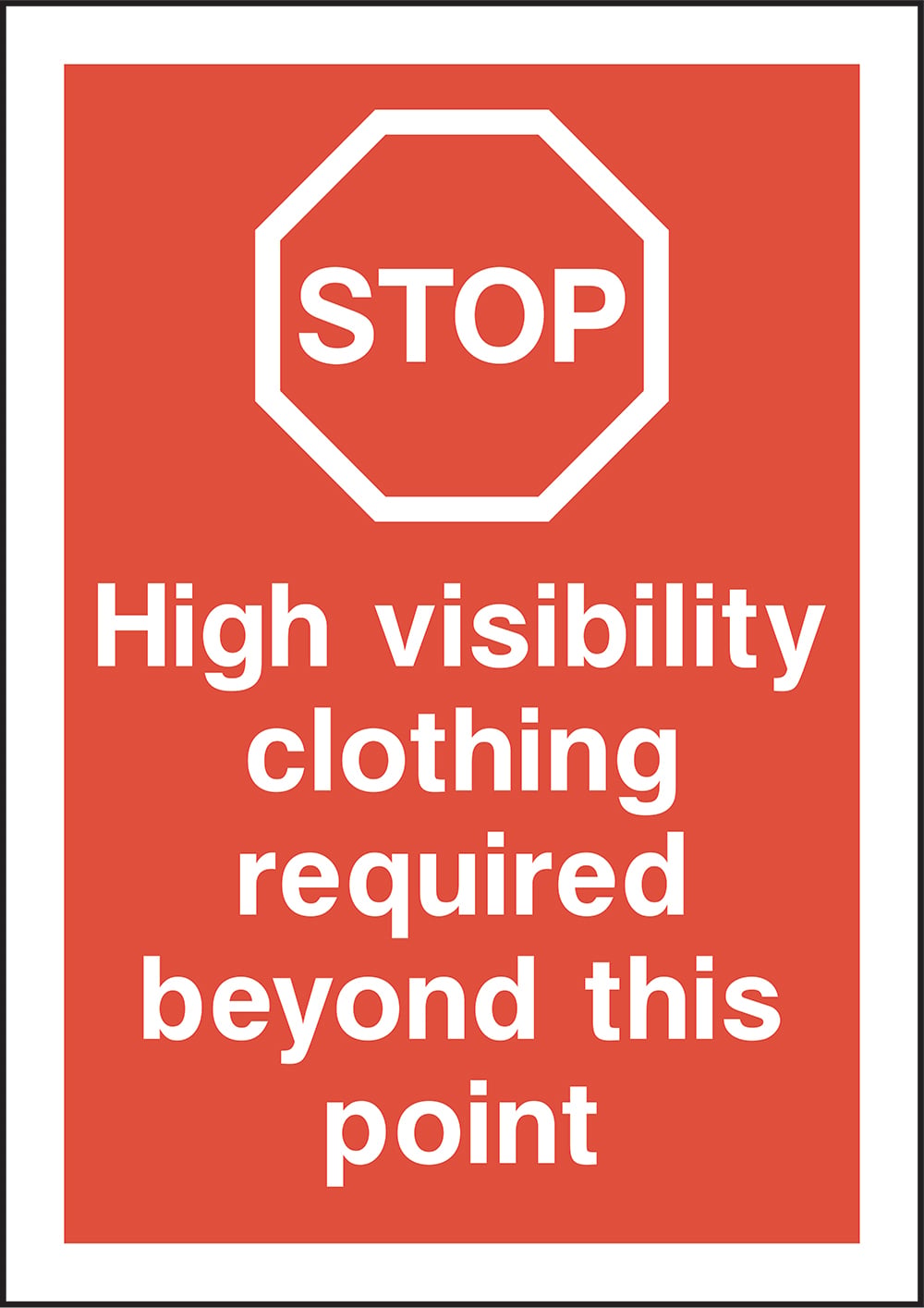 Signage: High Visibility Clothing Required (PROT0014)