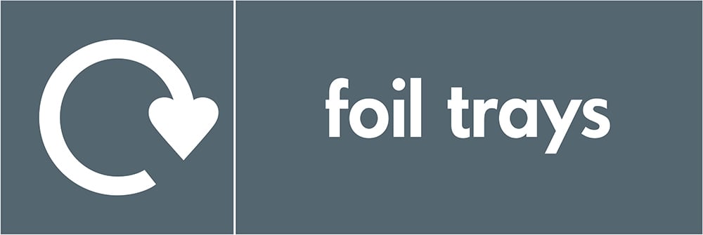 Signage: Foil Trays Recycling (META0005)