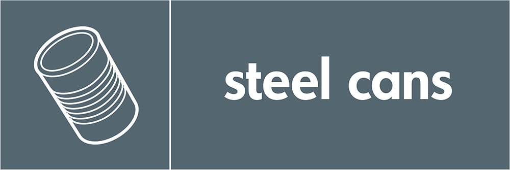 Signage: Steel Cans (META0021)