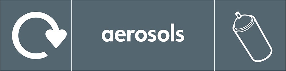 Signage: Aerosols Recycling (META0022)