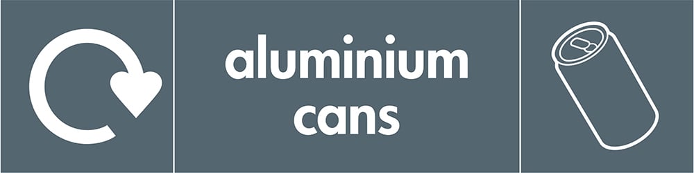 Signage: Aluminium Cans Recycling (META0023)