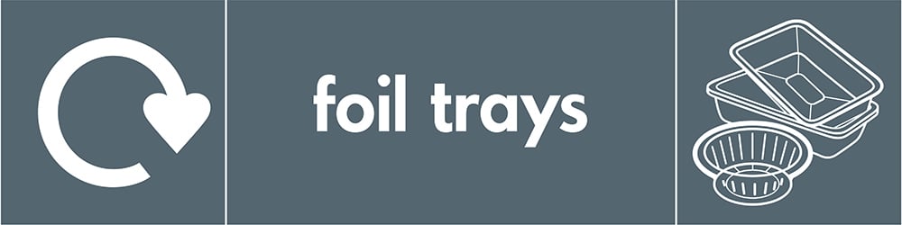 Signage: Foil Trays Recycling (META0028)