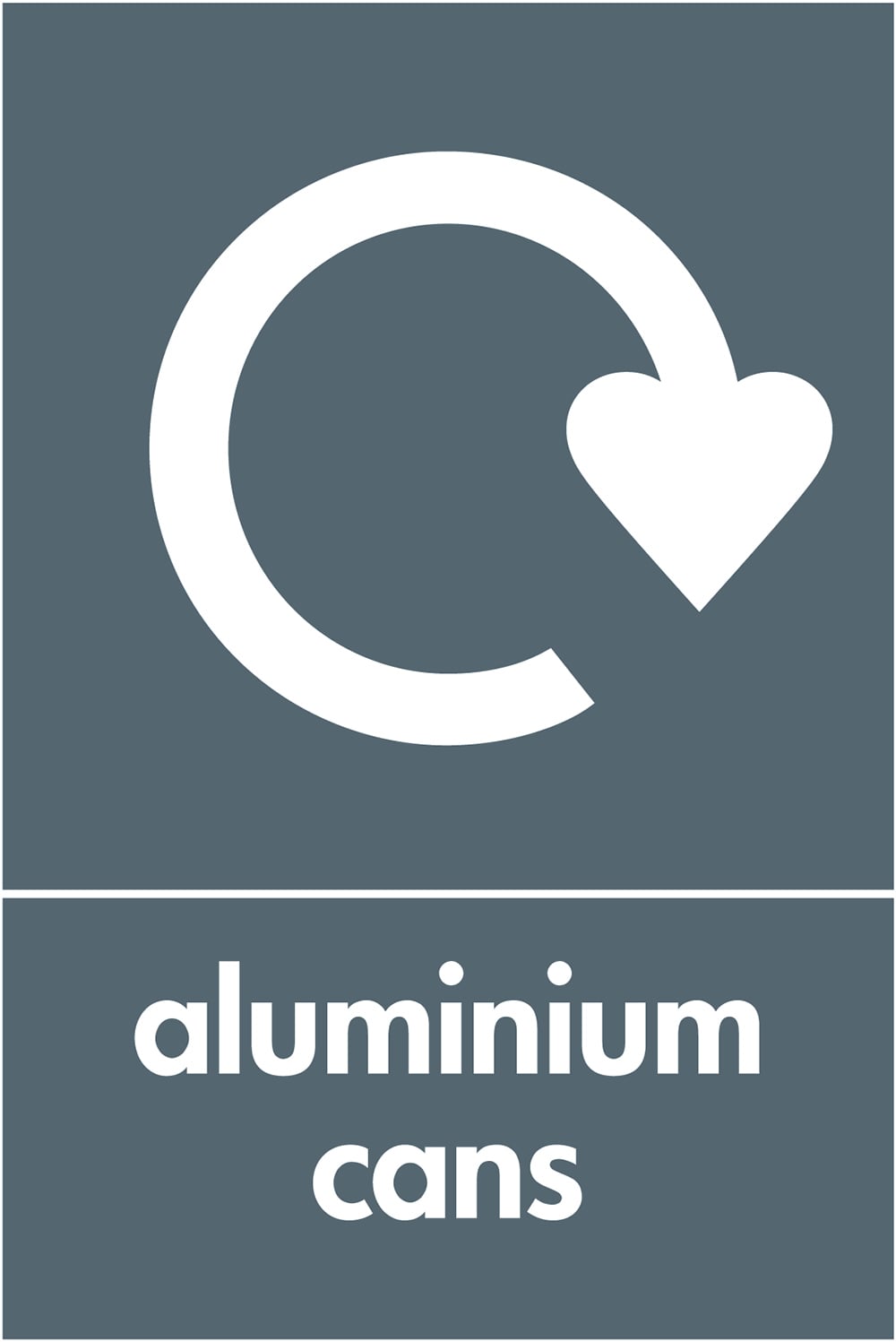 Signage: Aluminium Cans Recycling (META0034)