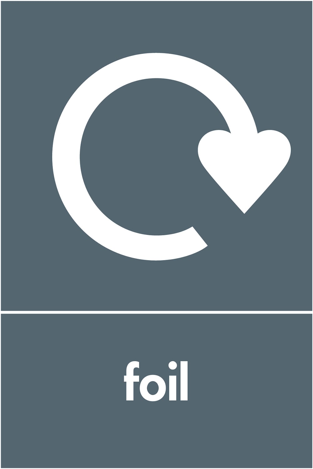 Signage: Foil Recycling (META0035)