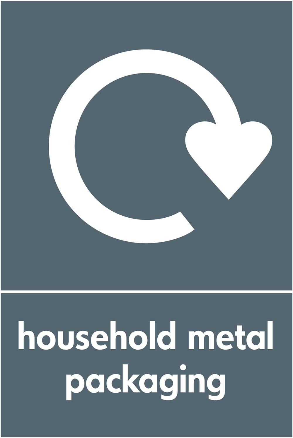 Signage: Household Metal Packaging (META0038)