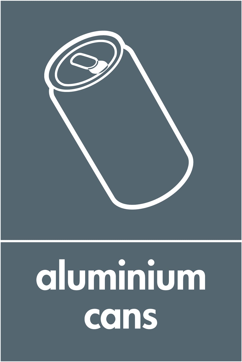 Signage: Aluminium Cans (META0044)