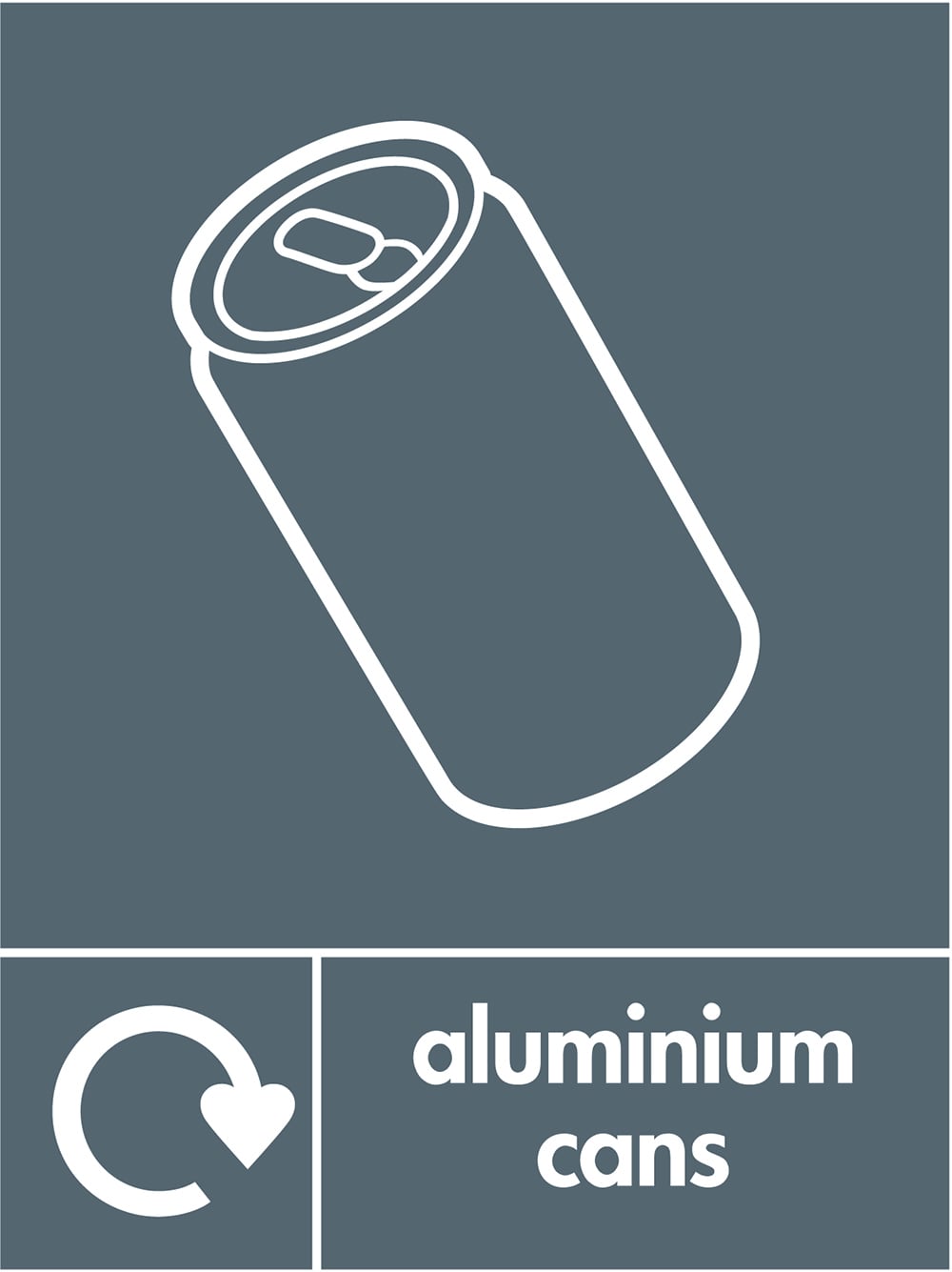 Signage: Aluminium Cans Recycling (META0055)