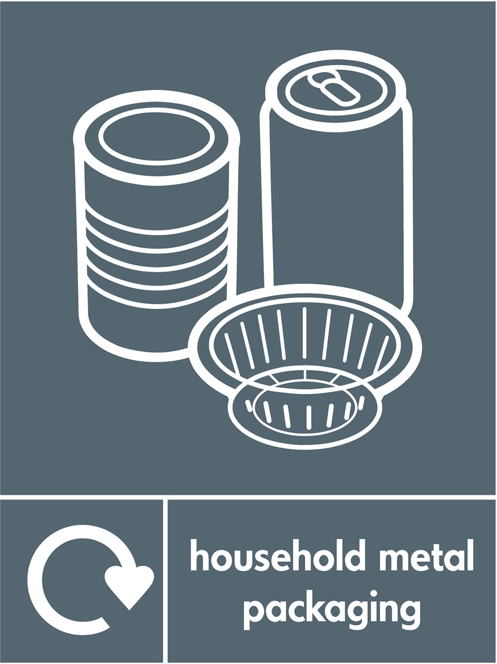 Signage: Household Metal Packaging (META0058)